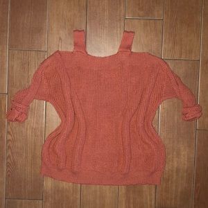 Cold Shoulder Sweater Top